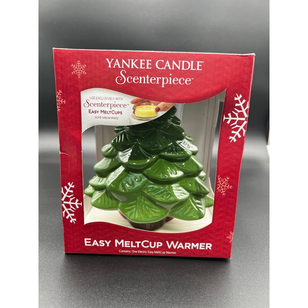 Yankee Candle Scenterpiece Easy MeltCup Warmer Spruce Christmas Tree Green Red